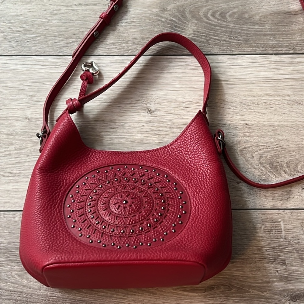 Brighton Charlette Ferrara Eternity Red Crossbody Bag Orig $365 EUC - Picture 10 of 16